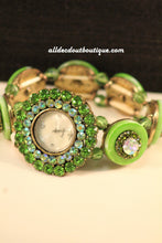 Green/White Green Rhinestones & Jewels | One Size Band - All Decd Out