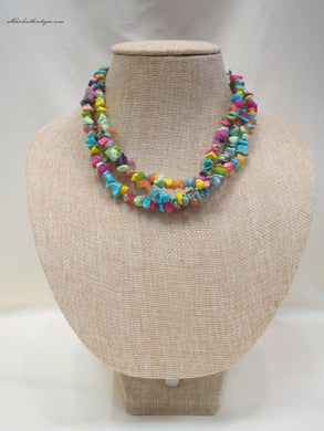 ADO | Necklace with Multi Colored Beads - All Decd Out