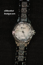 Chrome/White Clear Rhinestones | Metal Band W/Clasp - All Decd Out