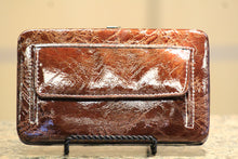 ADO | Embellished Cross Patton Leather Clutch Wallet - All Decd Out
