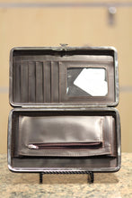 ADO | Embellished Cross Patton Leather Clutch Wallet - All Decd Out