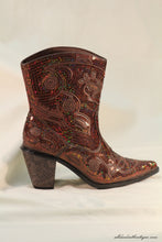 Helen's Heart | Full Embellished Sequin Bronze Boot