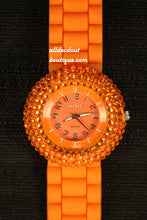 Orange/Orange Orange Rhinestones | Silicone Band - All Decd Out
