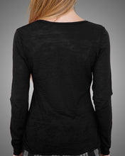 top burnout black women's L&B boutique fashion basic long sleeve