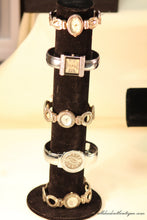 Silver/White Clear Rhinestones | Metal Band One Size