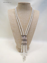ADO Pearl and Crystal Ladder Necklace | All Dec'd Out