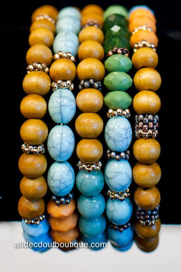 ADO | Multi Color Wrap Beaded Bracelet
