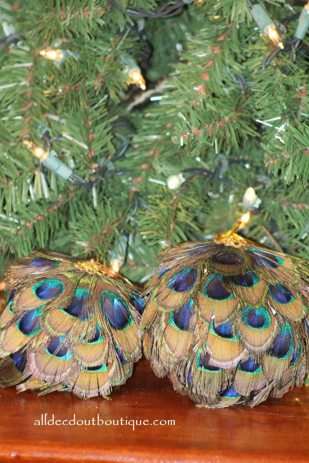Holiday Ornaments Peacock