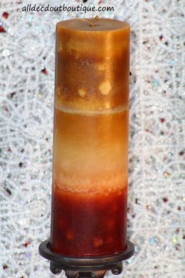 Pillar Candle Multi Color Unscented