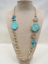 ADO Turquoise & Gold Statement Necklace | All Dec'd Out