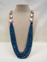 ADO Long Beaded Necklace with Silver Medallions | All Dec'd Out