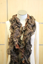 ADO | Wrap Ruffle Scarf Coffee Leopard