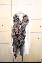 ADO | Wrap Ruffle Scarf Coffee Leopard