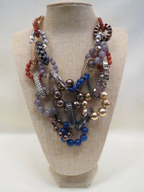 ADO Multi Colored Mesh Necklace | All Dec'd Out