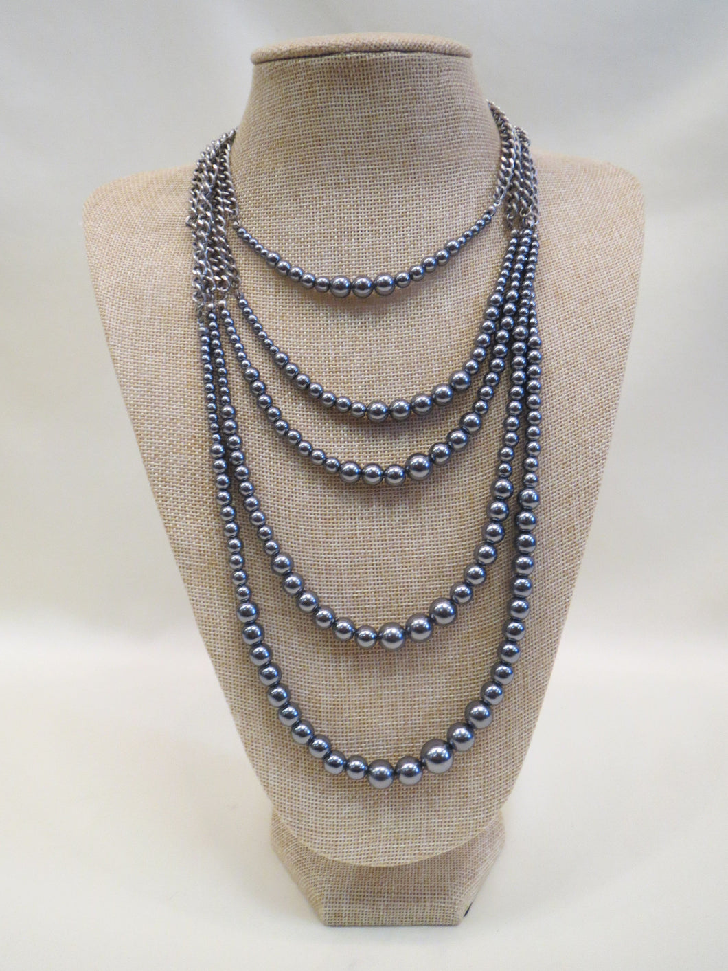 ADO Silver Pearl Layer Necklace | All Dec'd Out