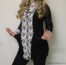 A'reve | Black Crochet with White Floral Lace - All Decd Out
