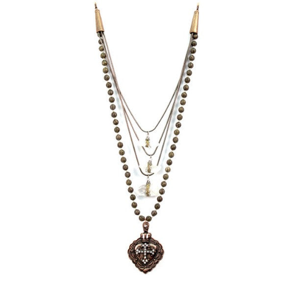 Treska Antoinette Collection Bead & Swag Necklace | All Dec'd Out