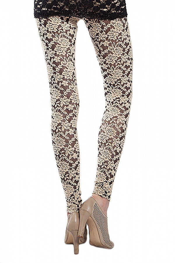 Lace Stockings Cream Lace Leggings Ivory Lace New Arrivals Tights