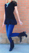 A'reve | Top with Ruffles Black - All Decd Out