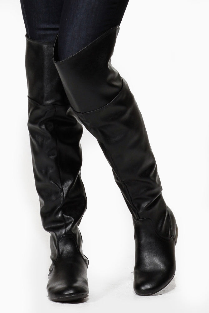 Bamboo over the knee boots cheap