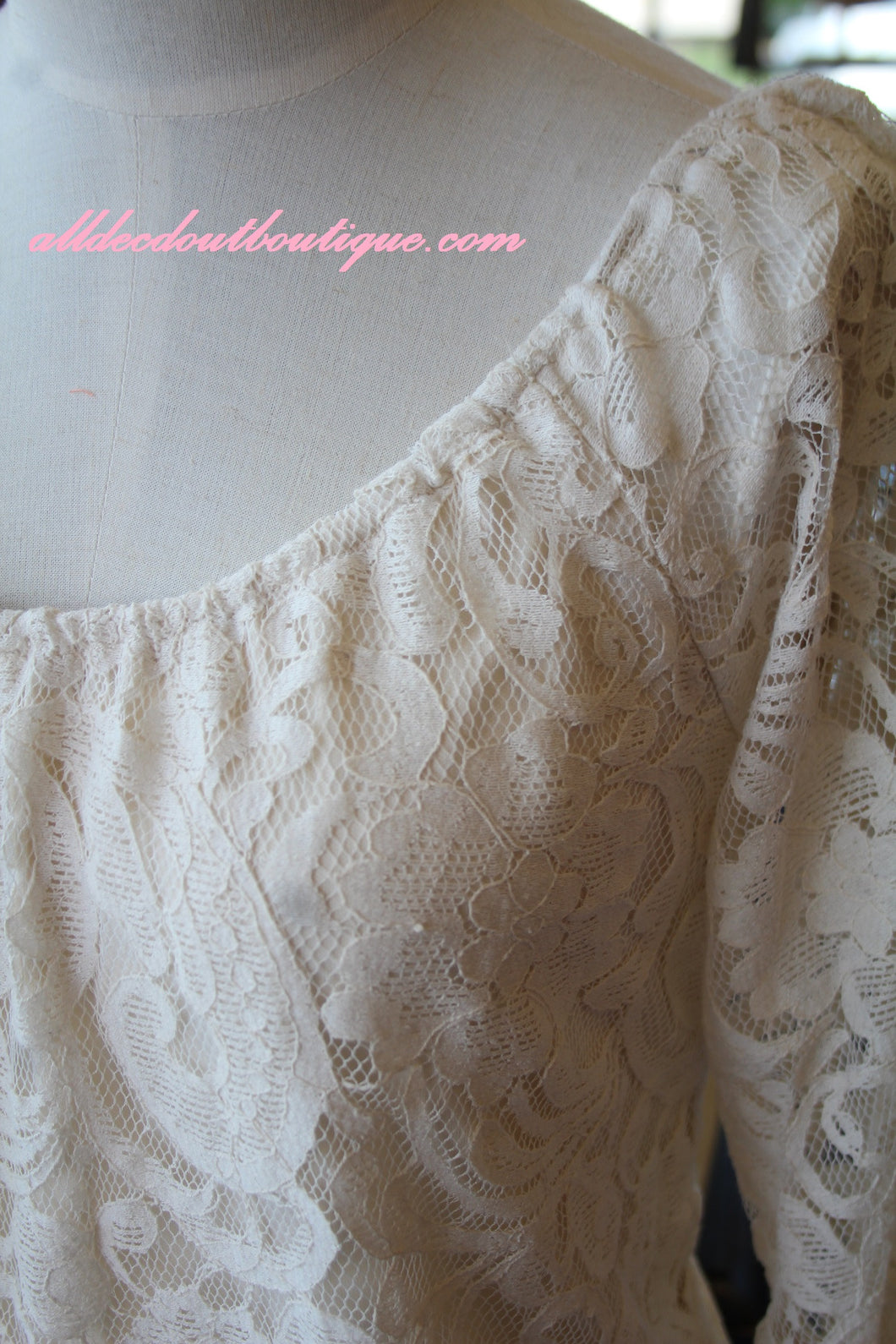 Blu Pepper Lace Tunic Dress White