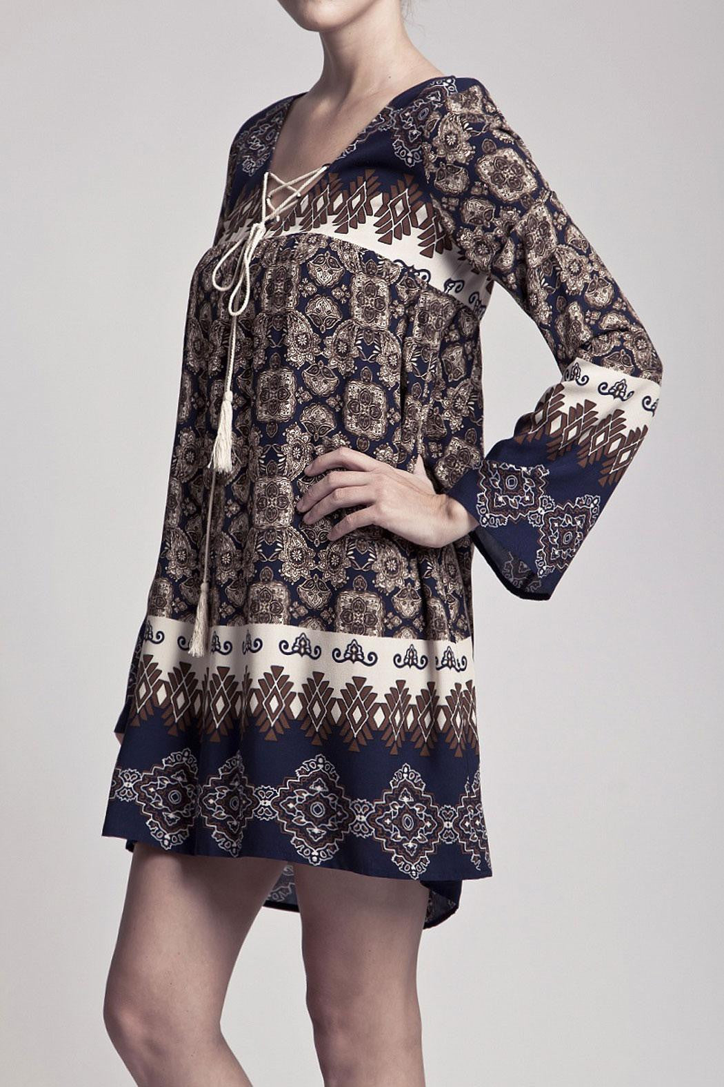 Blu Pepper Navy Boho Tunic Dress | All Dec'd Out Medium Blu Pepper Navy Boho Tunic Dress | All Dec'd Out Medium
