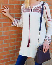 Blu Pepper | Boho Long Sleeve Tunic Dress