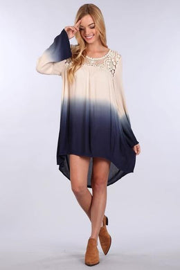 Blu Pepper Navy Ombre Dress Tunic  | All Dec'd Out