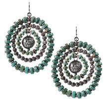 Treska | Beaded Rings Earrings Turquoise - All Decd Out
