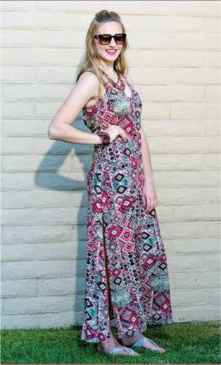 Cecico | Aztec Pattern Maxi Dress