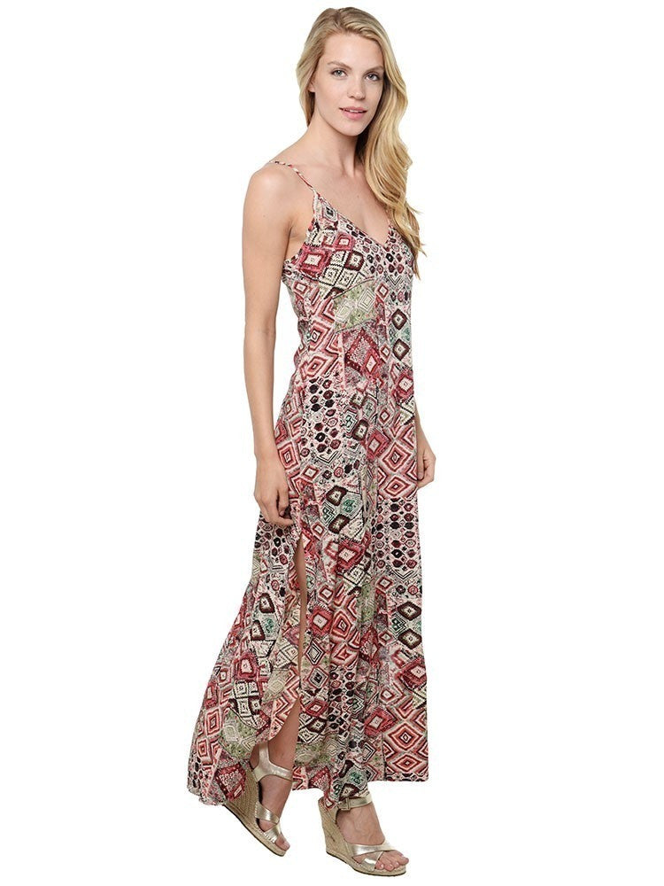 Cecico Aztec Pattern Maxi Dress