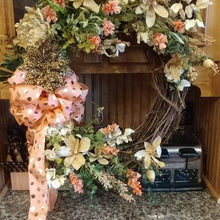 ADO | Hand-Made Custom Wreath Coral/Peach - All Decd Out