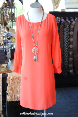 Costa Blanca | Peekaboo Back Dress Coral