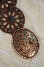 Cowgirls Rock | Round Leather Cut Out Belt Brown