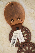Cowgirls Rock | Round Leather Cut Out Belt Brown