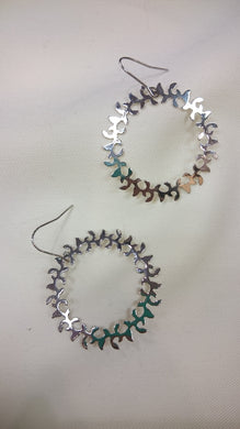ADO | Hoop Dangle Earrings Silver - All Decd Out