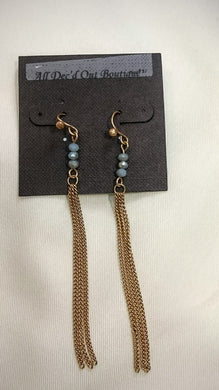 ADO | Fringe Dangle Earrings Gold - All Decd Out