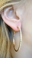 ADO | Diamond Hoop Earrings Gold - All Decd Out