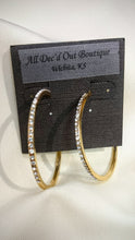 ADO | Diamond Hoop Earrings Gold - All Decd Out