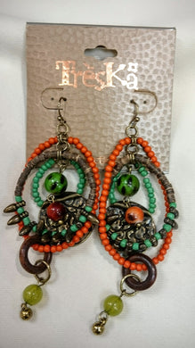 Treska | Multi Hoop Beaded Earrings
