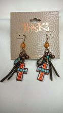 Treska | Cross & Beads Earrings