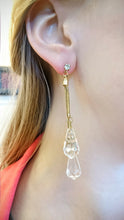 ADO | Tear Drop Crystal Earrings Gold