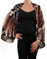 Diosa | Animal Print Kimono Cardigan