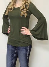 Diosa | Dolman Top Bell Sleeve Olive