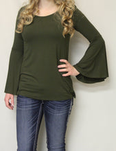 Diosa | Dolman Top Bell Sleeve Olive