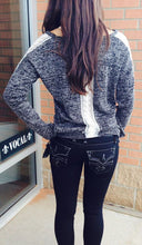 Double Zero | Lace Accent Top Black