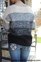 Double Zero | Crochet Striped Pullover Sweater