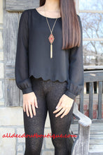 ADO | Diamond Shaped Pendant with Gold Chain Tassel - All Decd Out