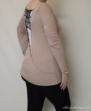 Double Zero | Open Back Top Taupe - All Decd Out