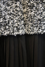 Elan | Black and White Crochet and Black Ruffles